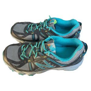 NEW BALANCE WT410GS4 410V4 410 V4 Trail shoes Women Size 8 Gray Teal